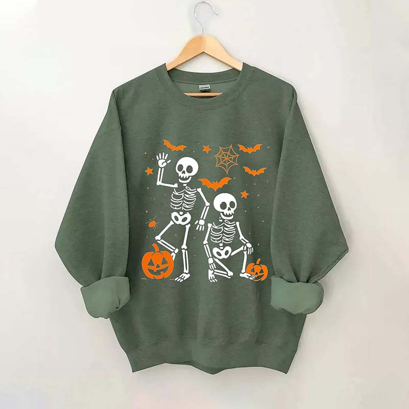 Funny Slightly Subtle FDT Halloween Skeleton Sweatshirt
