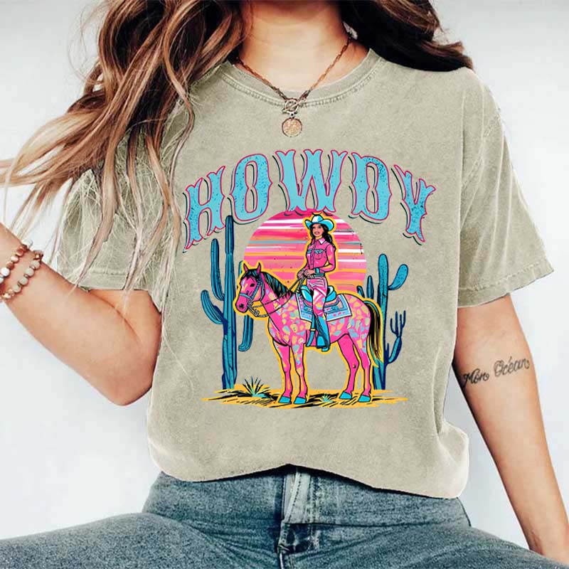 Comfort Colors Howdy Western Cowgirl T-Shirt