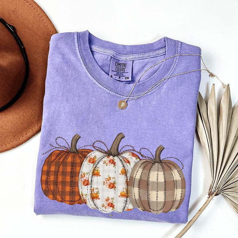 Autumn Fall Pumpkins Retro T-Shirt