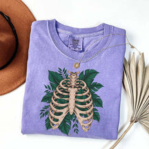 Skeleton Green Plant T-Shirt