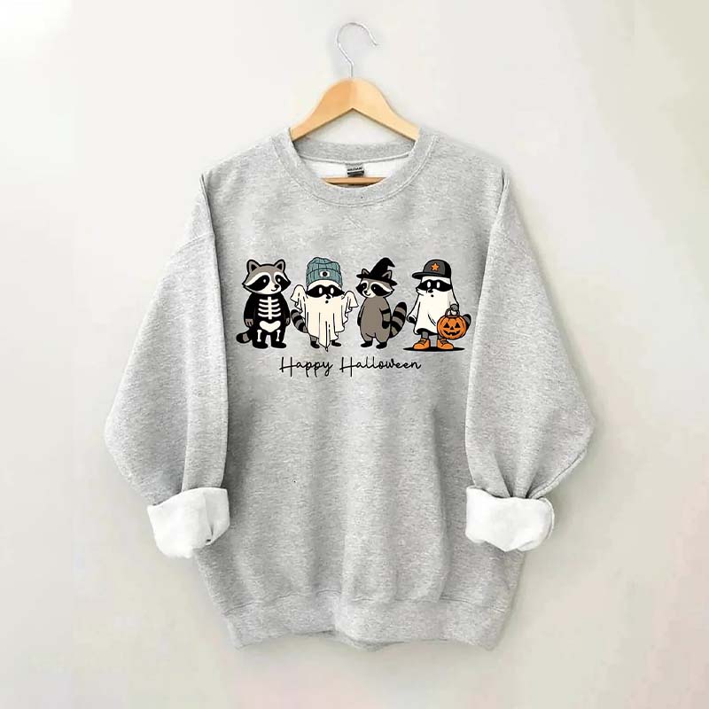 Cute Raccoon Ghost Sweatshirt