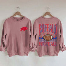 Buffalo Football Vintage Distressed Style Sweatshirt