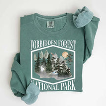 Retro Funny Forbidden Forest National Park Sweatshirt