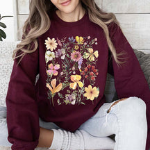 Mountain Meadow Pressed Flowers Sweatshirt
