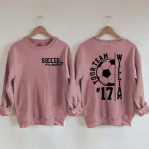 Personalized Soccer Mom Season Sweatshirt