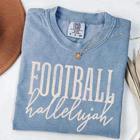 Distressed Retro Football Hallelujah T-Shirt