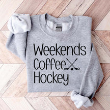 Funny Weekend Coffe Hockey Lover Sweatshirt