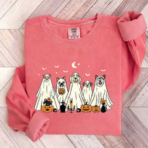Spooky Season Moon Ghost Dogs Sweatshirt
