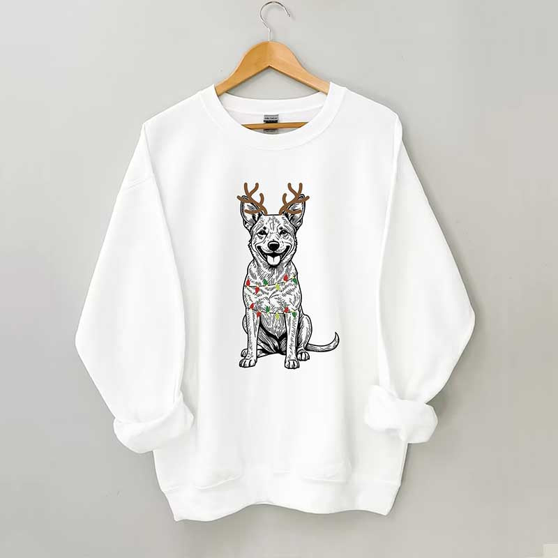 Heeler Australian Cattle Dog Christmas Sweatshirt