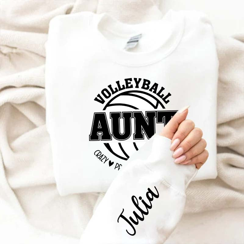 Custom Volleyball Aunt Sweatshirt