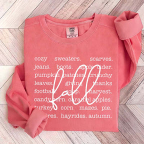 Fall Definition Words Sweatshirt