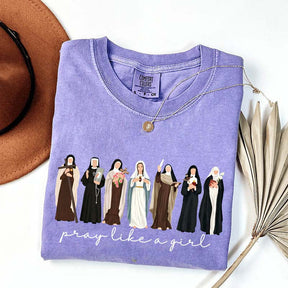 Custom Comfort Colors Catholic Saint T-Shirt