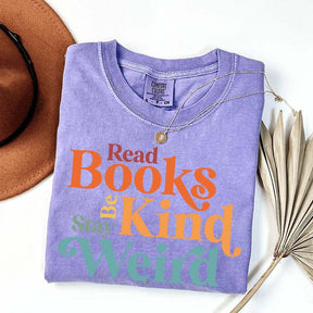 Read Books Be Kind Stay Weird Simple T-Shirt