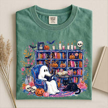 Ghost Book Reader Art T-Shirt