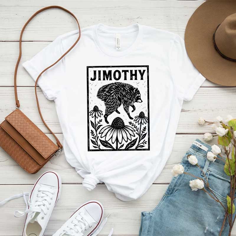 Jimothy Trendy Raccoon Meme T-Shirt