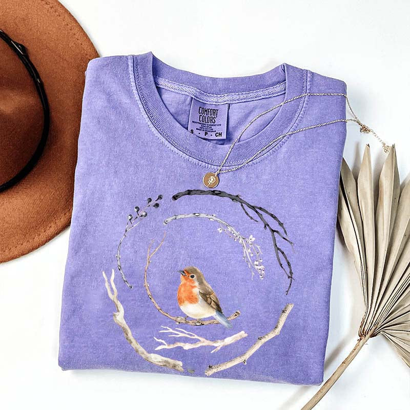 Cute Bird Lover Peace T-Shirt