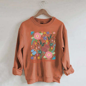 Fearfully And Wonderfully Made Abstract Flower Sweatshirt