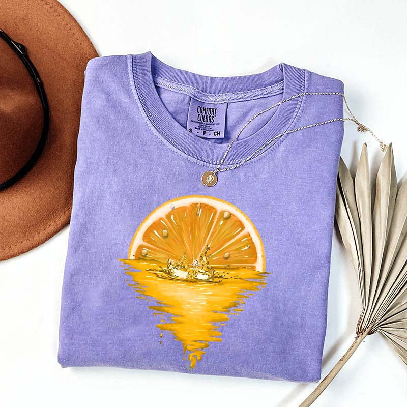 Orange Sunset Fruit Lover T-Shirt