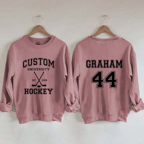 Personalized University Hockey Est Custom Year Sweatshirt