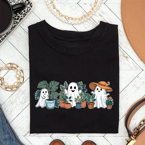 Plant Ghost Halloween Spooky Gardener T-Shirt