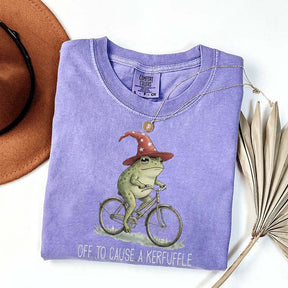 Off To Cause A Kerfuffle Frog T-Shirt