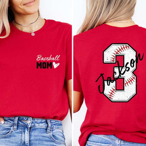 Personalized Baseball Gift for Mom T-Shirt