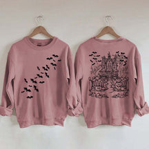 Haunted House Comfort Colors Halloween Sweatshirt