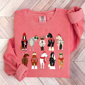 Horse Lover Animal Christmas Cute Sweatshirt