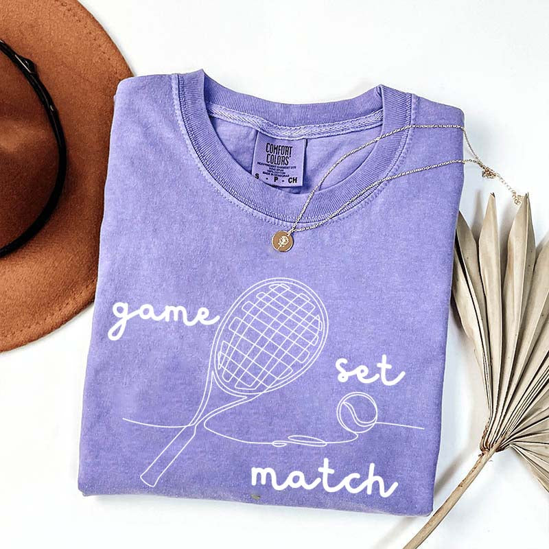 Tennis Game Set Match T-Shirt