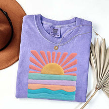 Trendy Aesthetic Sun Printed T-Shirt