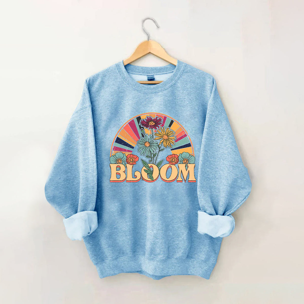 Retro Bloom Wildflower Sweatshirt