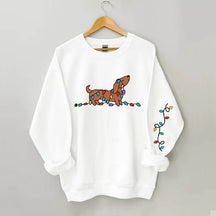 Dachshund Christmas Light Sweatshirt