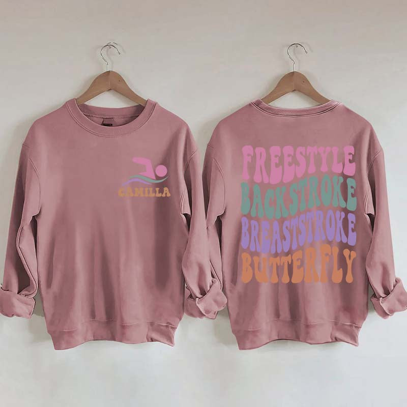 Personalized Name Swim Sweatshirt