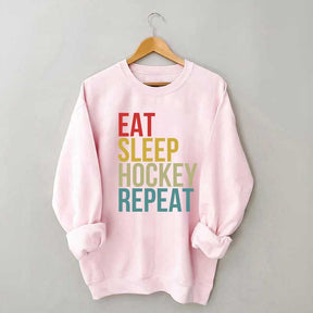 Eat Sleep Hockey Repeat Sweatshirt