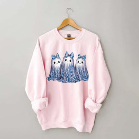 Blue Toile Ghost Sweatshirt