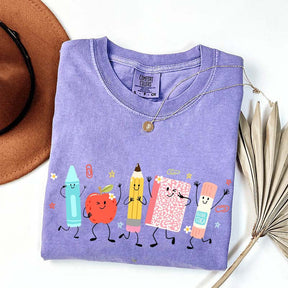 Cute School Supplies Comfort Colors T-Shirt