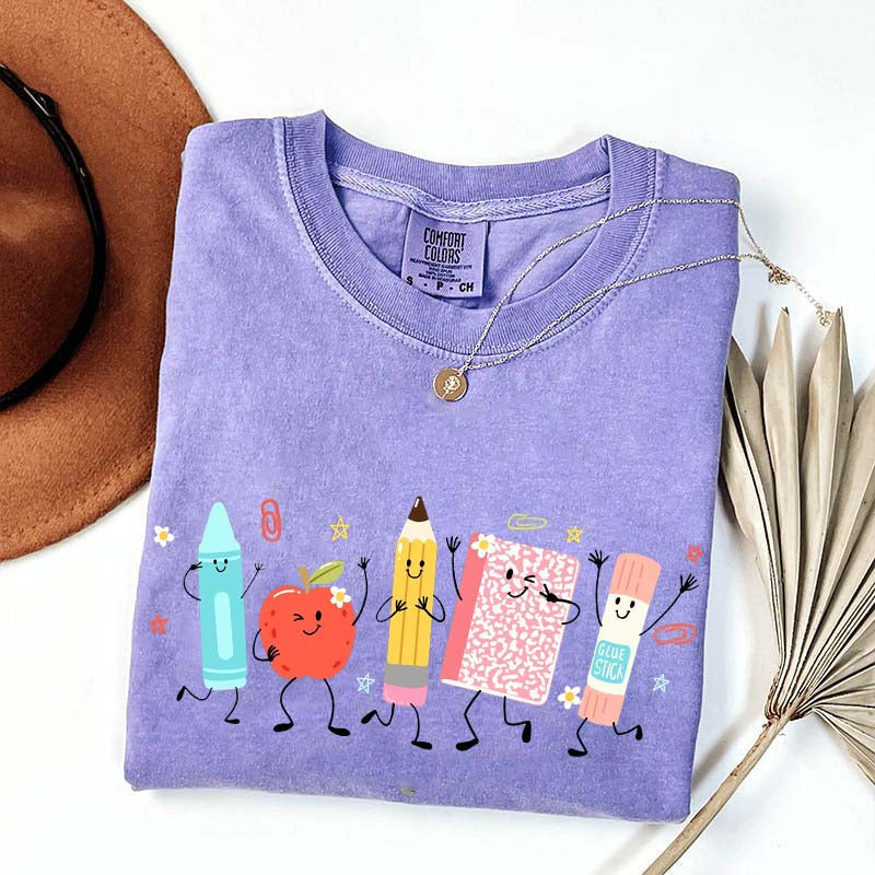 Cute School Supplies Comfort Colors T-Shirt