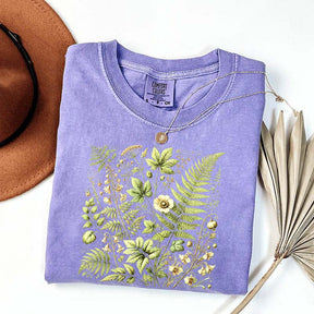 Botanical Fern & Wildflowe T-Shirt