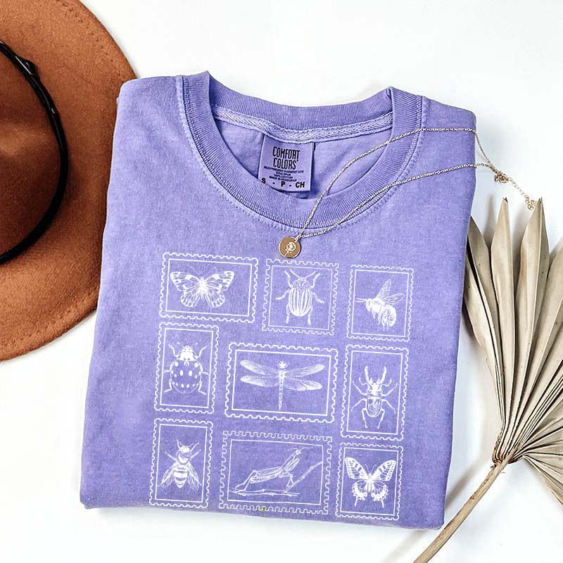 Insect Stamp Vintage Bug Lover T-Shirt