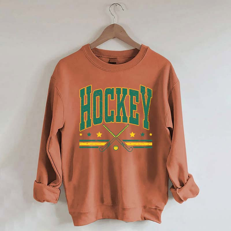 Retro Varsity Hockey Sweatshirt
