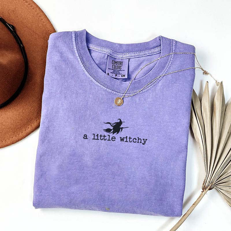 Cute Halloween A Little Witchy T-Shirt