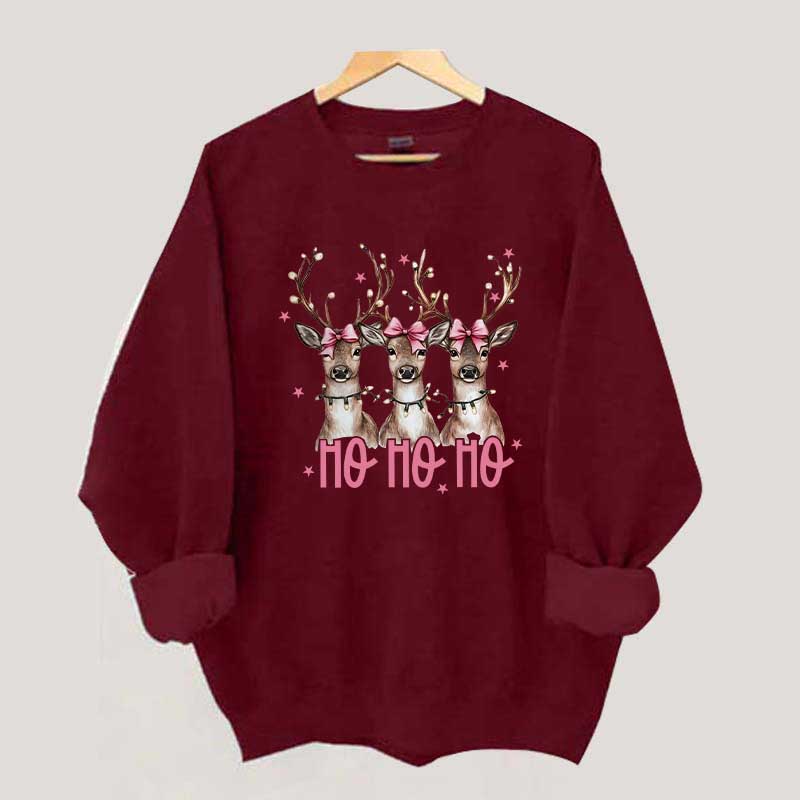 Ho Ho Ho Deer Sweatshirt