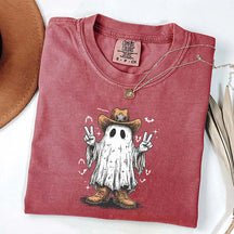 Comfort Colors Cowboy Ghost Cute Fall T-Shirt