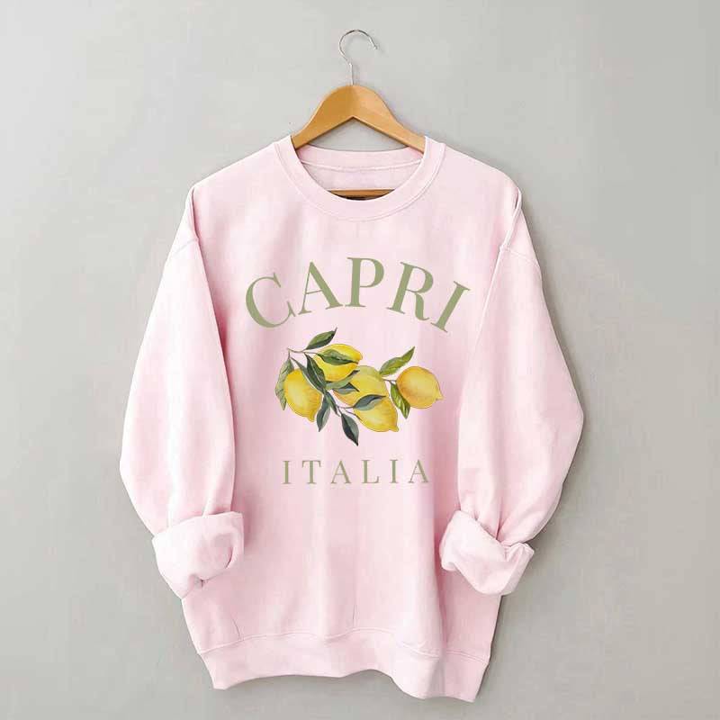 Capri Italia Lemons Amalfi Coast Sweatshirt
