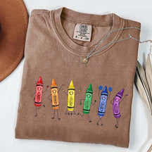 Funny Teacher Life Happy Doodle Back To School T-Shirt