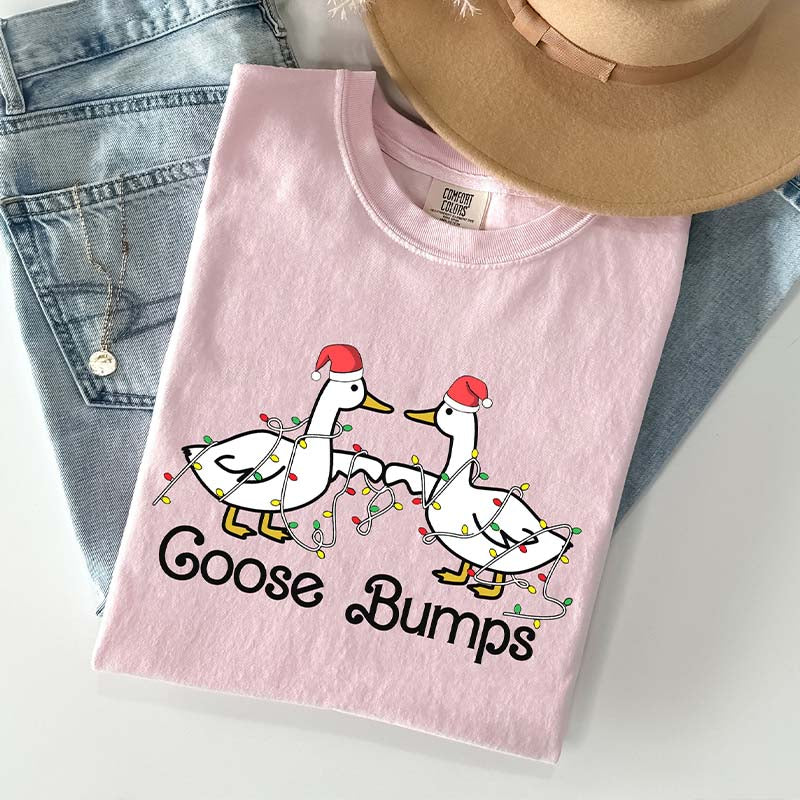 Goose Fist Bumps Santa T-Shirt