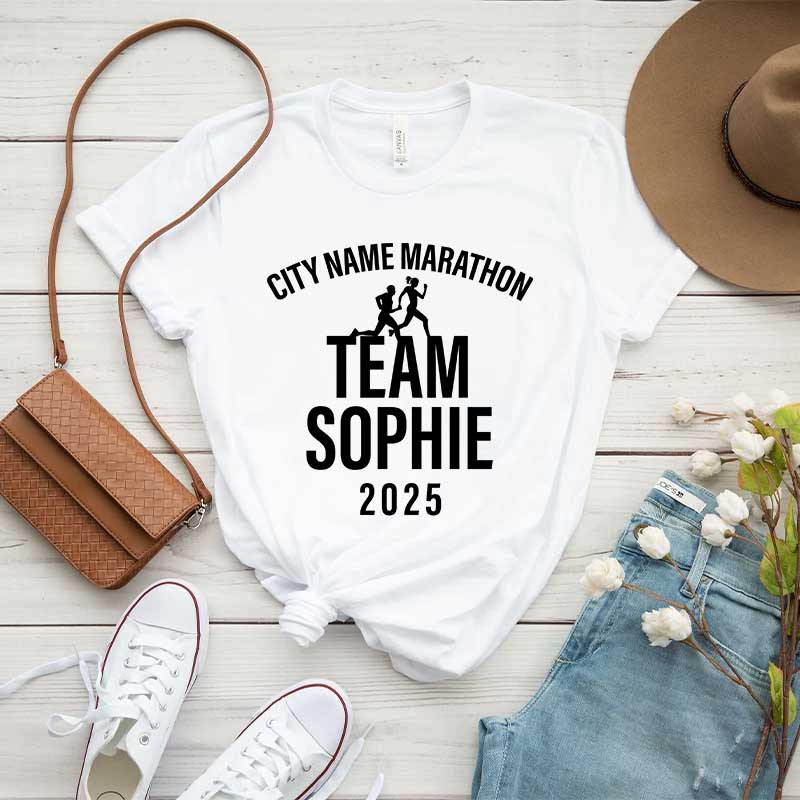 Custom Family Matching Runner's Race Team T-Shirt