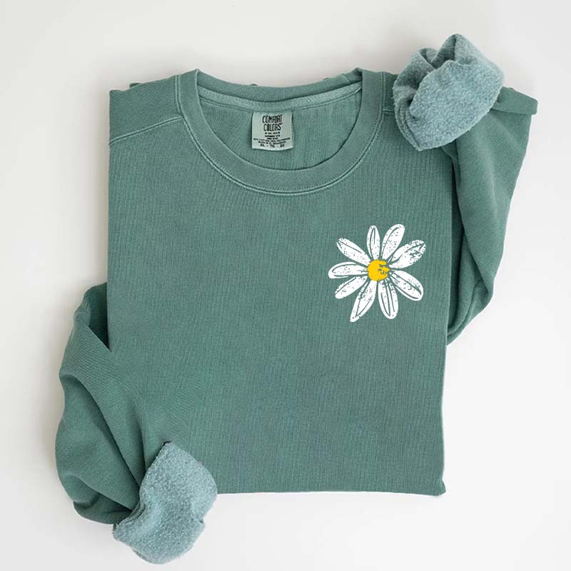 Daisy Retro Floral Sweatshirt