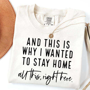 See This Is Why I Wanted To Stay Home T-Shirt