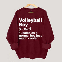 Volleyball Boy Definition Funny Sweatshirt